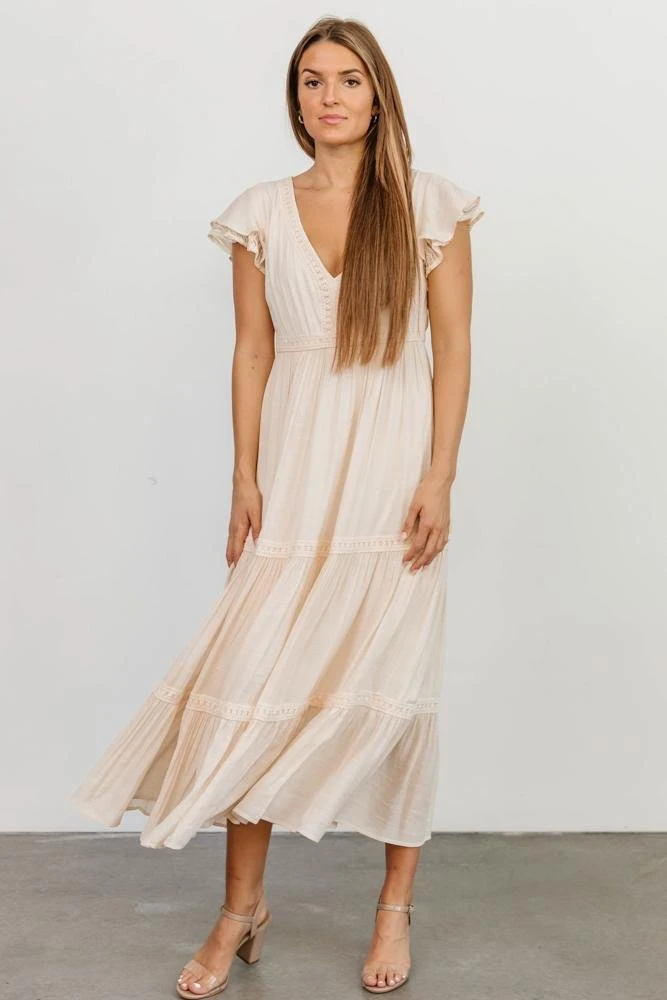POL Cecilia Boho Maxi Dress | Natural 5 POL Cecilia Boho Maxi Dress | Natural