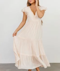 POL Cecilia Boho Maxi Dress | Natural