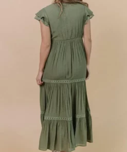 POL Dresses Cecilia Boho Maxi Dress | Olive