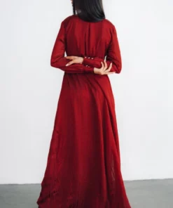 RR Dresses Celeste Shimmer Maxi Dress | Burgundy