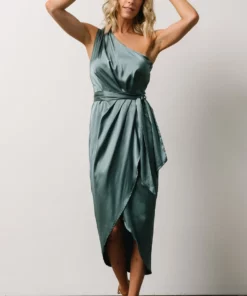BB Custom Celia One Shoulder Midi Dress | Blue Sage Dresses 11 BB Custom Celia One Shoulder Midi Dress | Blue Sage Dresses