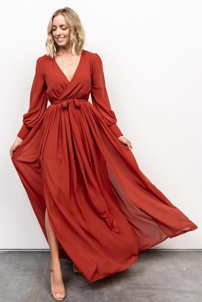 Dresses Celine Maxi Dress | Rust 4 Dresses Celine Maxi Dress | Rust
