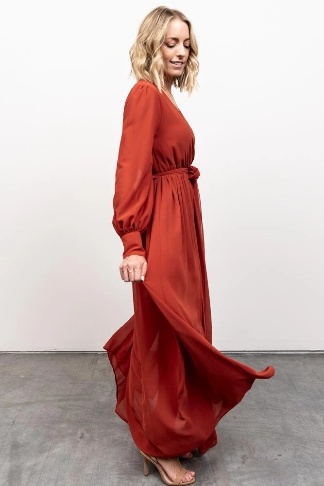 Dresses Celine Maxi Dress | Rust 9 Dresses Celine Maxi Dress | Rust