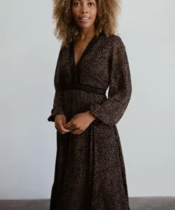 AK Dresses Cha Cha Print Maxi Dress | Black