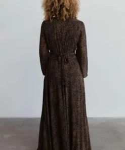 AK Dresses Cha Cha Print Maxi Dress | Black