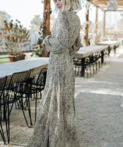 AK Dresses Cha Cha Print Maxi Dress | Taupe 11 AK Dresses Cha Cha Print Maxi Dress | Taupe