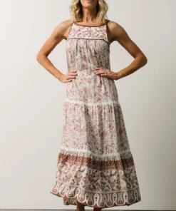 IL Chase Tiered Dress | Mauve Multi Print