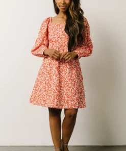 BS Clem Baby Doll Mini Dress | Orange Floral