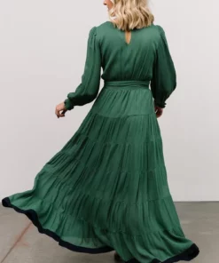 IL Colbie Tiered Maxi Dress | Green Dresses