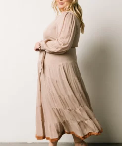 IL Dresses Colbie Tiered Maxi Dress | Taupe 17 IL Dresses Colbie Tiered Maxi Dress | Taupe