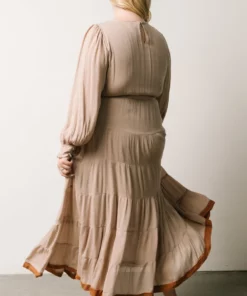 IL Dresses Colbie Tiered Maxi Dress | Taupe 27 IL Dresses Colbie Tiered Maxi Dress | Taupe