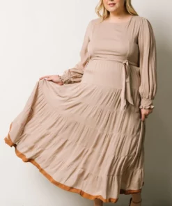 IL Dresses Colbie Tiered Maxi Dress | Taupe 24 IL Dresses Colbie Tiered Maxi Dress | Taupe