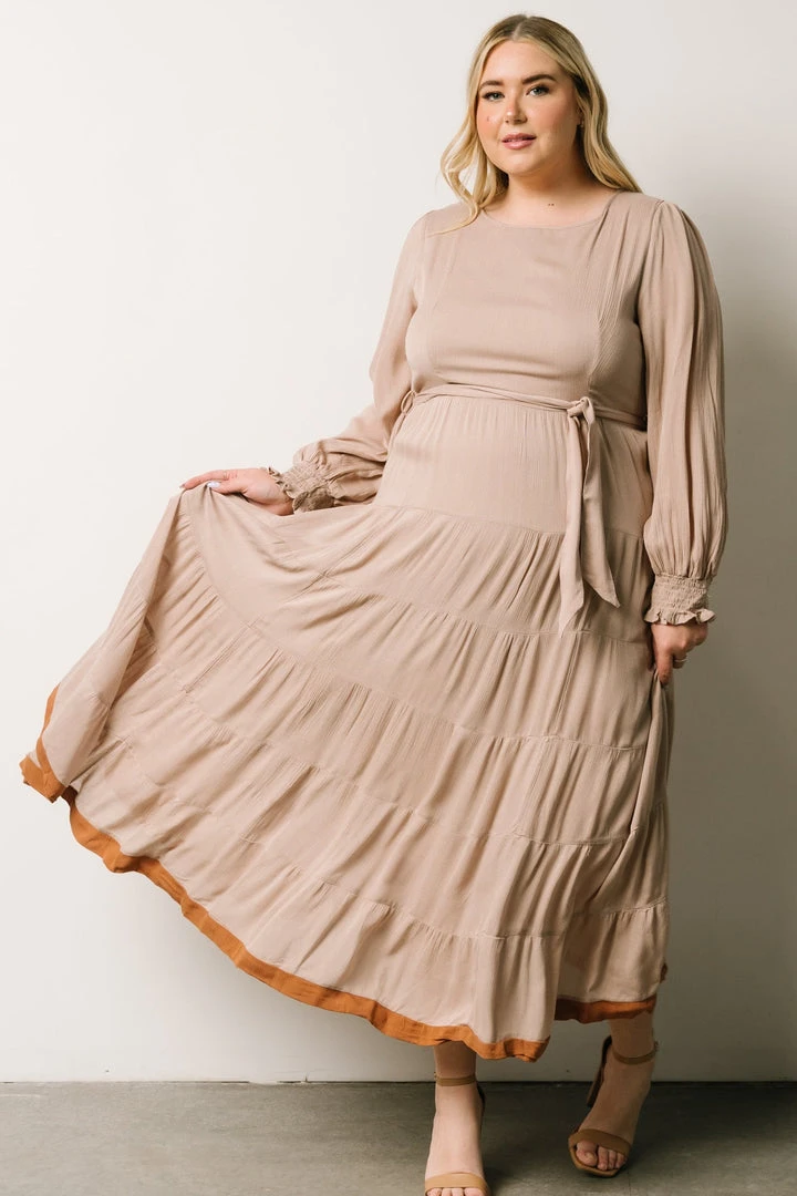 IL Dresses Colbie Tiered Maxi Dress | Taupe 11 IL Dresses Colbie Tiered Maxi Dress | Taupe