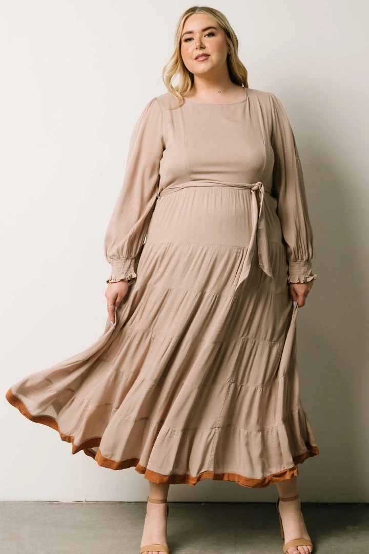 IL Dresses Colbie Tiered Maxi Dress | Taupe 8 IL Dresses Colbie Tiered Maxi Dress | Taupe