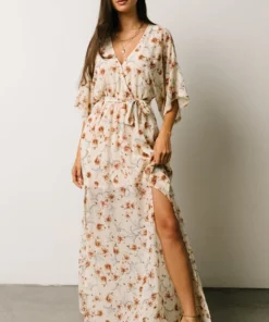AK Corinth Maxi Dress | Cream Floral