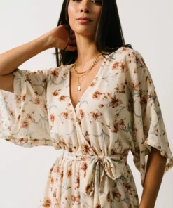 AK Corinth Maxi Dress | Cream Floral