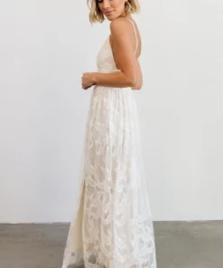 JH Dresses Cozette Lace Gown | White