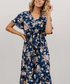 HAY Dresses Daphne Midi Dress | Blue Floral 9 HAY Dresses Daphne Midi Dress | Blue Floral