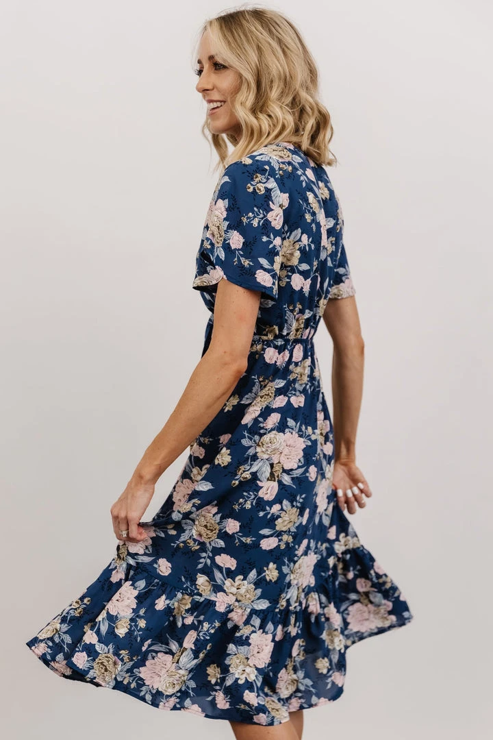 HAY Dresses Daphne Midi Dress | Blue Floral 5 HAY Dresses Daphne Midi Dress | Blue Floral