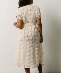 POL Darbi Floral Dot Midi Dress | Cream Dresses 9 POL Darbi Floral Dot Midi Dress | Cream Dresses