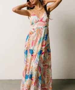 FT Dresses Desmond Tiered Maxi Dress | Multi Print