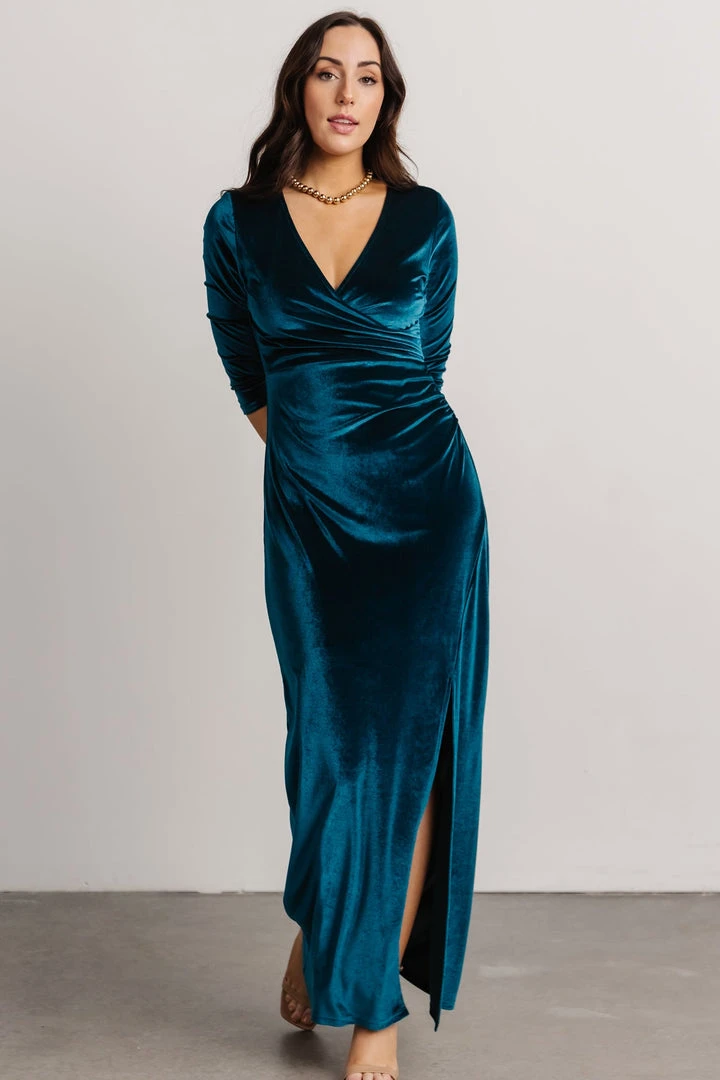 BB Custom Devman Bodycon Velvet Maxi Dress | Peacock Shop All 2 BB Custom Devman Bodycon Velvet Maxi Dress | Peacock Shop All