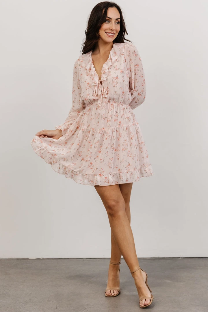 AK Doris Mini Dress | Blush Floral Dresses 1 AK Doris Mini Dress | Blush Floral Dresses