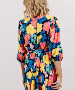 SL Elena Mini Dress | Navy Multi Floral Shop All 11 SL Elena Mini Dress | Navy Multi Floral Shop All