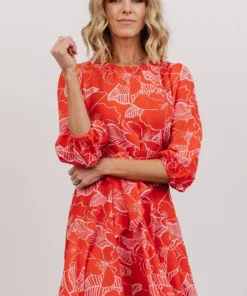 SL Shop All Elena Mini Dress | Red + Pink Floral