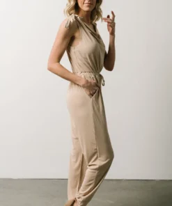 KA Jumpsuits Elise Tank Jumpsuit | Sand