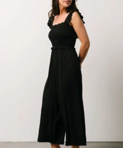 Ellen Wide Leg Jumpsuit | Black Boho 12 Ellen Wide Leg Jumpsuit | Black Boho