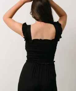 Ellen Wide Leg Jumpsuit | Black Boho 10 Ellen Wide Leg Jumpsuit | Black Boho