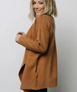 IL Ellison Lapel Cardigan | Camel Tops 11 IL Ellison Lapel Cardigan | Camel Tops