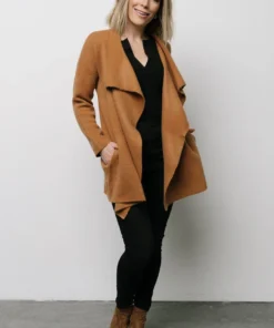 IL Ellison Lapel Cardigan | Camel Tops 10 IL Ellison Lapel Cardigan | Camel Tops