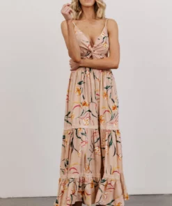 ANG Esme Tiered Maxi Dress | Blush Floral