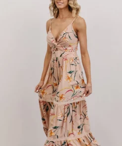 ANG Esme Tiered Maxi Dress | Blush Floral