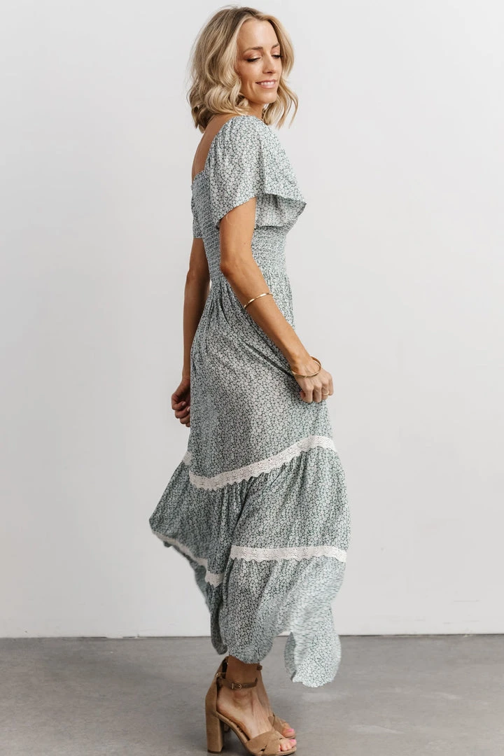 IL Eva Maxi Dress | Green Floral Dresses 2 IL Eva Maxi Dress | Green Floral Dresses