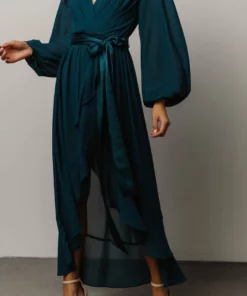 MA Dresses Evangeline High Low Dress | Dark Teal