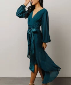 MA Dresses Evangeline High Low Dress | Dark Teal