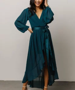 MA Dresses Evangeline High Low Dress | Dark Teal