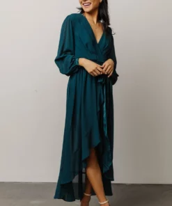 MA Dresses Evangeline High Low Dress | Dark Teal