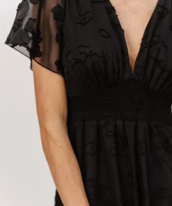 RR Evelyn Smocked Maxi Dress | Black 21 RR Evelyn Smocked Maxi Dress | Black