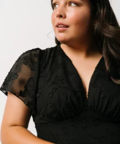 RR Evelyn Smocked Maxi Dress | Black 22 RR Evelyn Smocked Maxi Dress | Black