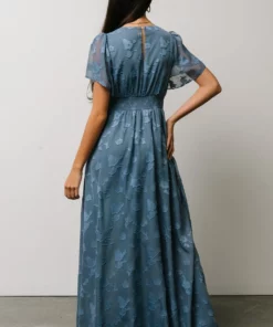 RR Dresses Evelyn Smocked Maxi Dress | Blue