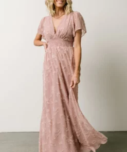 RR Dresses Evelyn Smocked Maxi Dress | Blush