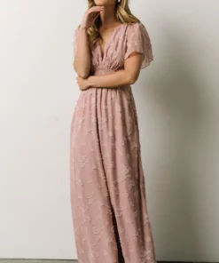 RR Dresses Evelyn Smocked Maxi Dress | Blush