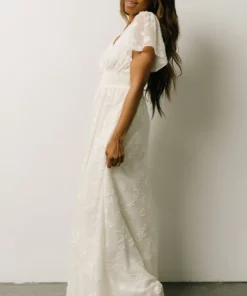 RR Evelyn Smocked Maxi Dress | Off White Dresses 12 RR Evelyn Smocked Maxi Dress | Off White Dresses