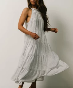 IL Ezra Tiered Maxi Dress | Blue Floral