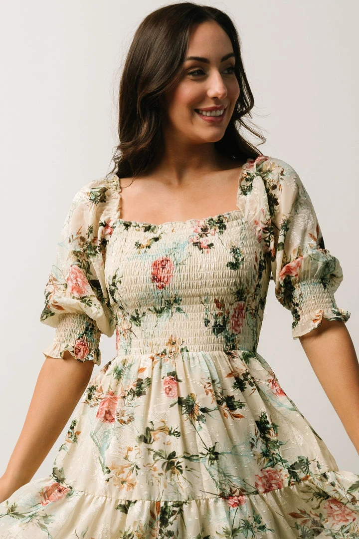 BB Custom Fabian Jacquard Midi Dress | Morning Bloom Dresses 2 BB Custom Fabian Jacquard Midi Dress | Morning Bloom Dresses