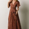 RR Dresses Faye Maxi Dress | Rosy Brown